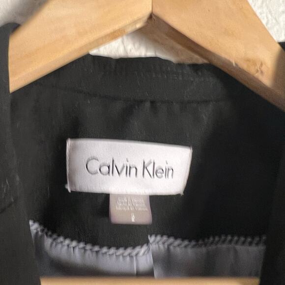 Calvin Klein Women’s Black Single Breasted Blazer Jacket 2 - Picture 6 of 7